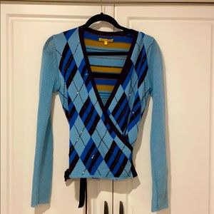 Catherine malindrino wrap sweater
